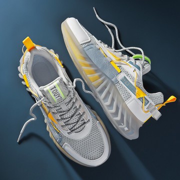 男鞋夏季學生運動減震跑步刀鋒潮鞋百搭新款增高透氣運動鞋男