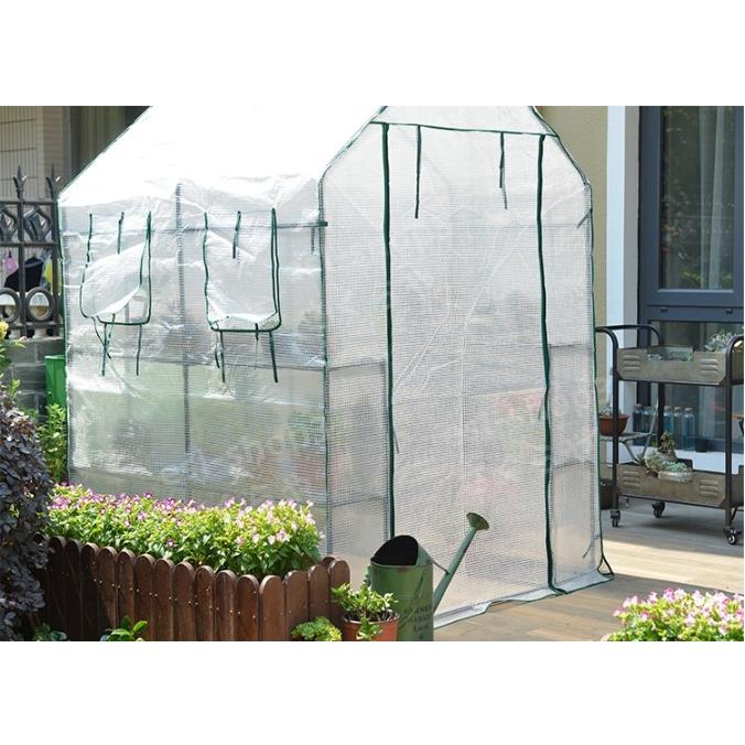 アウトドア ガーデニング PE素材 温室 ビニールハウス フラワースタンド ガーデンハウスカバー 3段 花園 鉢植え 家庭用 農用