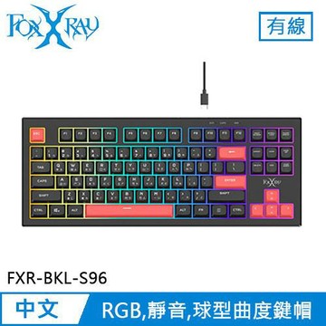 FOXXRAY 狐鐳 鬼焰TKL極致靜音電競鍵盤 (FXR-BKL-S96)原價 549 (省 50)