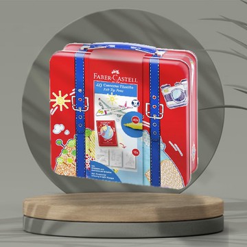 Faber-Castell 旅行箱造型連接筆40色(原廠正貨)