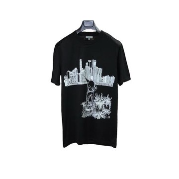 Lanvin/朗萬 春夏輕薄透氣都市印花高支海島棉短袖T恤 S/M/L碼