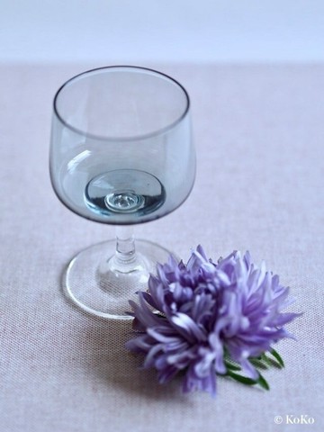 【Vintage】丹麥製 藍灰色雞尾酒杯 (port wine)
