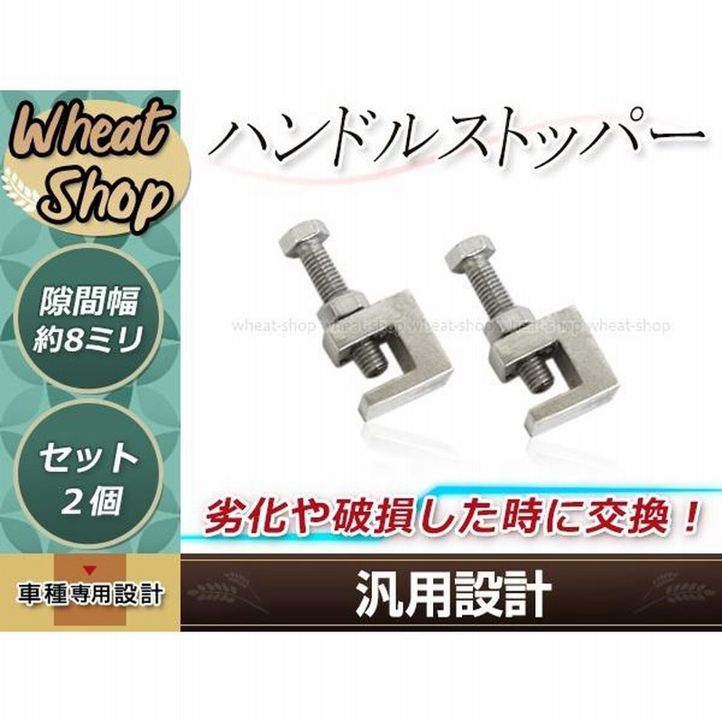 ハンドルストッパー シルバー 2個 セパハン/トマゼリ/ハリケーン