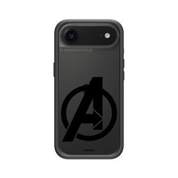 iPhone Air Mod NX -邊框背蓋組合 (相機按鈕) 黑 - 迪士尼-漫威 Marvel - 漫威Logo-復仇者聯盟 黑色標誌