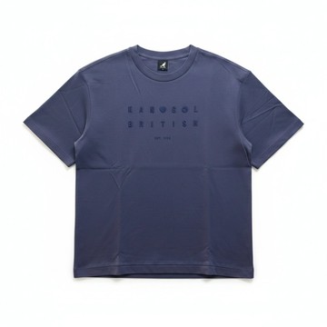 KANGOL 短T 藍紫 落肩 開衩 繡花 短袖 中性 6625101592