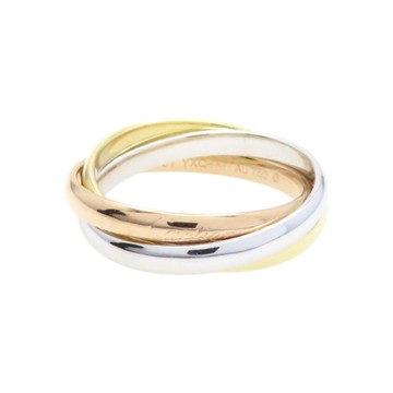 Cartier 卡地亞 18K 三色三金 Trinity 三環戒指 【二手名牌BRAND OFF】