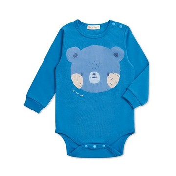 動物家族長袖側開包屁衣