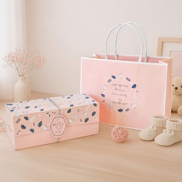 【香貝里】粉紅花園禮盒(附提袋)/彌月/餐盒/伴手禮/新年禮盒春節