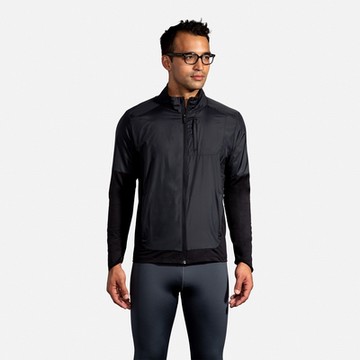 BROOKS 男 Fusion 防水保暖外套_經典黑(211299001)