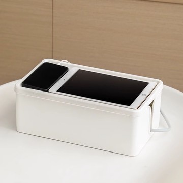 插排線板收納盒收納插座電源線數據線充電器電線神器整理桌面遮擋 pb6161