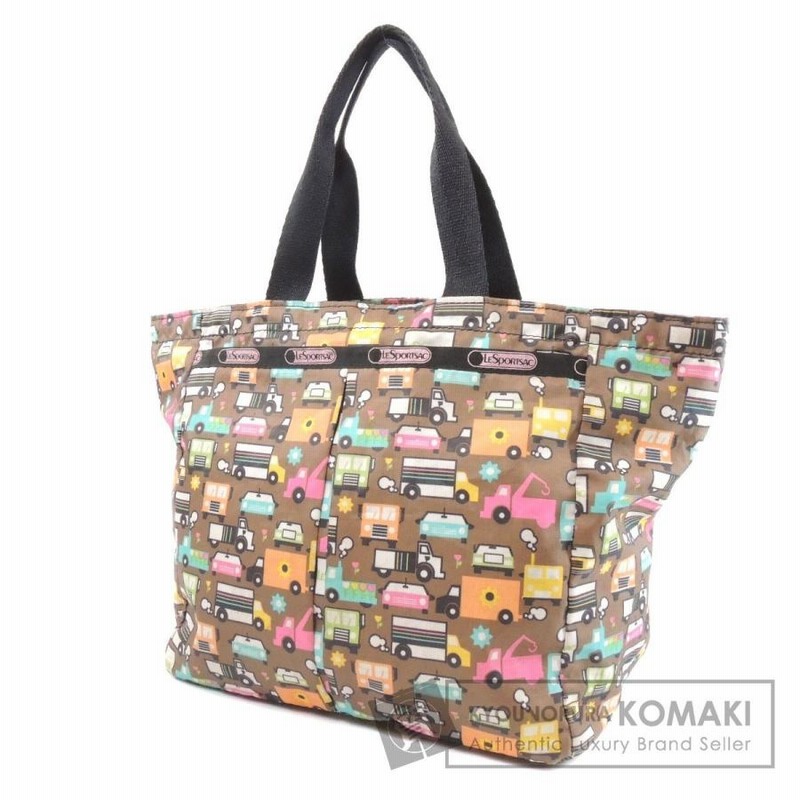 LeSportsac レスポートサック 車柄 トートバッグ ナイロン素材