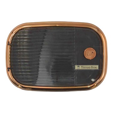 PP 紙巾架  黑色 + 金色  1個