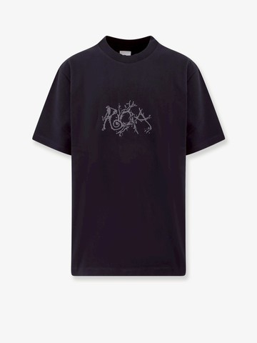 Boxy fit cotton t-shirt with print on the front - ROA - gender_Man