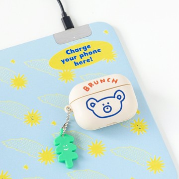 韓國文創Romane早午餐兄弟 AirPods Pro2矽膠保護套 耳機保護套 耳機殼 耳機保護殼 小熊 日本進口 小熊