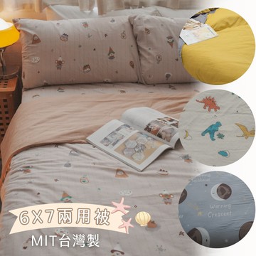 【單買】二層紗 兩用被一件 6X7尺 適合敏弱肌 100%純棉 台灣製 透氣 涼爽 親膚首選 雙層紗