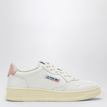 White/pink leather Medalist sneakers