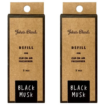 John's Blend 車用芳香劑 補充包 2個  2盒  黑麝香