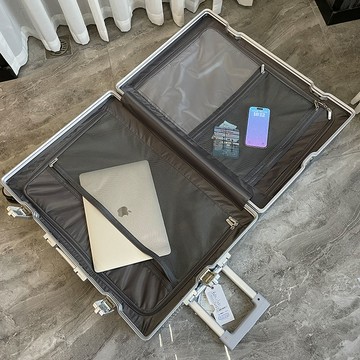 公司貨 免運 日系行李箱女鋁框結實耐用拉桿箱旅行箱可坐密碼箱皮箱萬向靜音輪 快速發貨