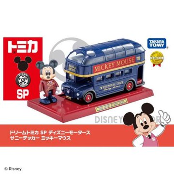 TOMICA 迪士尼 米奇雙層巴士-附人偶+底座 DS94938 多美小汽車