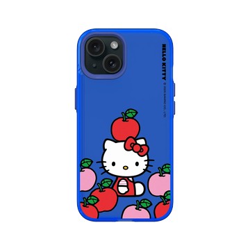 iPhone 15 Clear 激光藍 - 三麗鷗-Hello Kitty - 蘋果疊疊樂