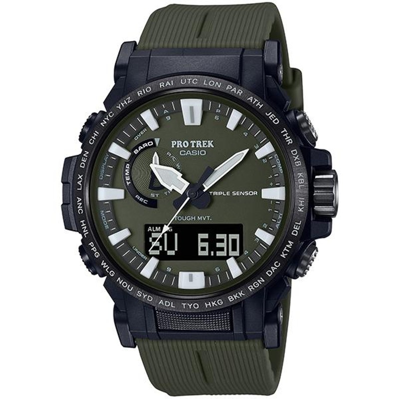 国内正規品 CASIO PRO TREK カシオ プロトレック クライマーライン バイオマスプラスチック グリーン メンズ腕時計  PRW-61Y-3JF | LINEブランドカタログ