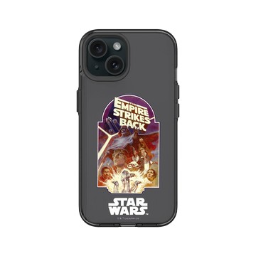 iPhone 15 Clear 酷墨灰 - 迪士尼-星際大戰 Star Wars - 帝國大反擊-海報系列