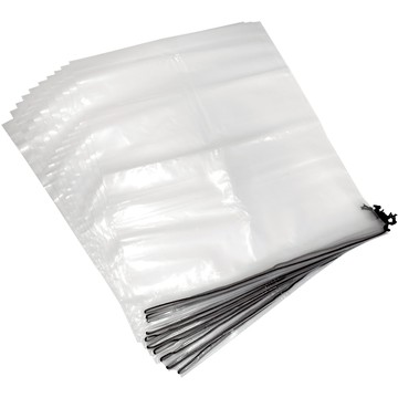 Tamsaa 束口型厚塑膠袋 70 x 60cm 透黑色 加厚耐用 防塵防潮 居家收納好幫手  10個