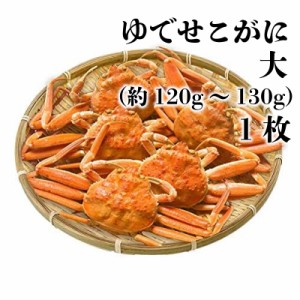 [予約 2023年12月20日-12月31日の納品] 冷蔵 ゆでせこがに 親がに 大（約120g～130g） 1枚 セコオガニ 蟹 ズワイガニ