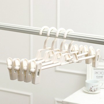 台灣現貨🔥波浪可疊加收納衣架 吊帶收納 褲架 一字褲架 襪夾 襪子夾 衣架 曬衣架 晾衣架 衣櫃架 掛衣架 帽子收納夾