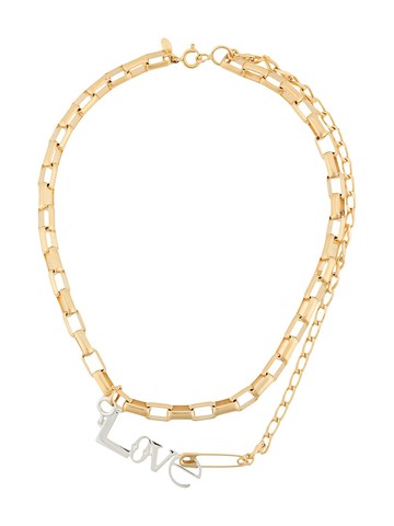 Wouters & Hendrix - Rebel Love layered necklace - women - Sterling Silver - One Size - Gold