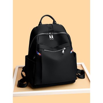 牛津布雙肩包女2024新款大容量韓版輕便時尚旅行背包百搭防水書包