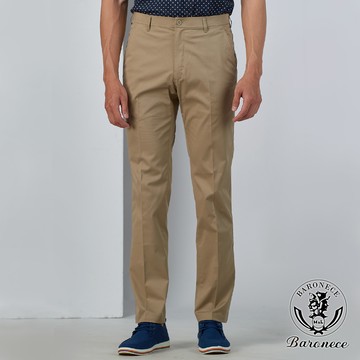 【BARONECE】都會大方魅力休閒褲_卡其(524151-07)