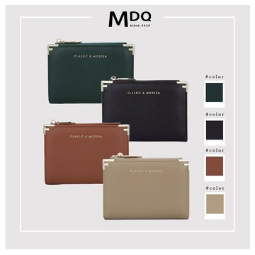 MDQ 質感皮夾 零錢包女 錢包 皮夾女 短夾女 小錢包 薄短夾91N003