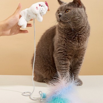【貓玩具】Petsville派思維  指尖律動逗貓繩(2款) - 玩具