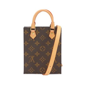 二手品 Louis Vuitton LV路易威登 Petit Sac Plat 二用琴譜包(M81295-咖)
