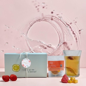 【草莓系|莓好療癒】整顆草莓純天然果乾水禮盒(10入)(熱銷口味)