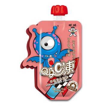 旺旺 吸C凍(草莓果汁風味)-90gX6包/盒