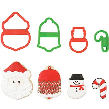 《FOXRUN》餅乾切模4件-聖誕老人-- 餅乾模 餅乾壓模 烘焙點心
