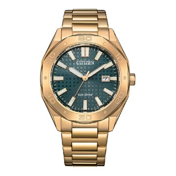 CITIZEN 星辰 Gents系列 BM7633-81X 八角形格紋錶盤男士腕錶 金  41.0mm｜樂天全館特惠中★指定刷卡回饋10%