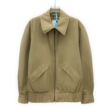 (XL) burberry質感棉質雙面穿棕色外套