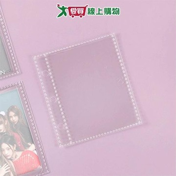 珠友 3孔單格集卡冊內頁-5張 收納 小卡 遊戲卡 卡冊內頁【愛買】