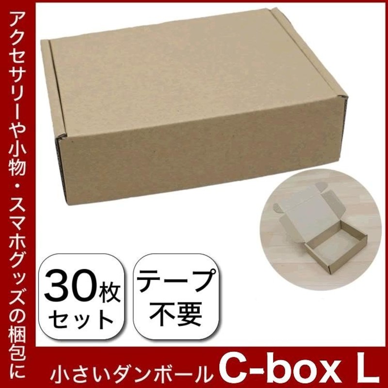 ダンボール 段ボール 小型ダンボール C-BOX L 160×120×45 30枚セット