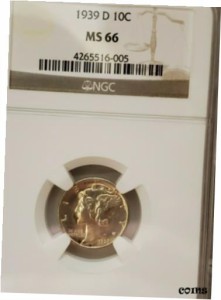 品質保証書付】 アンティークコイン NGC PCGS 1939 D MERCURY DIME MS