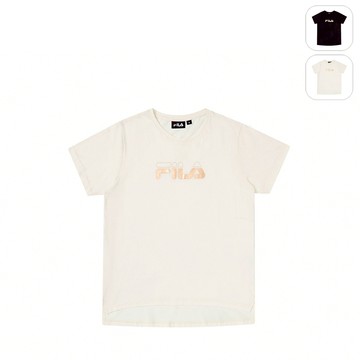 【FILA】女性 短袖圓領T恤-米色 5TEY-1820-BG