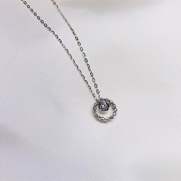 【Moriarty Jewelry】經典圓圈款 - 圓鑽 - 14K K金 小鑽項鍊