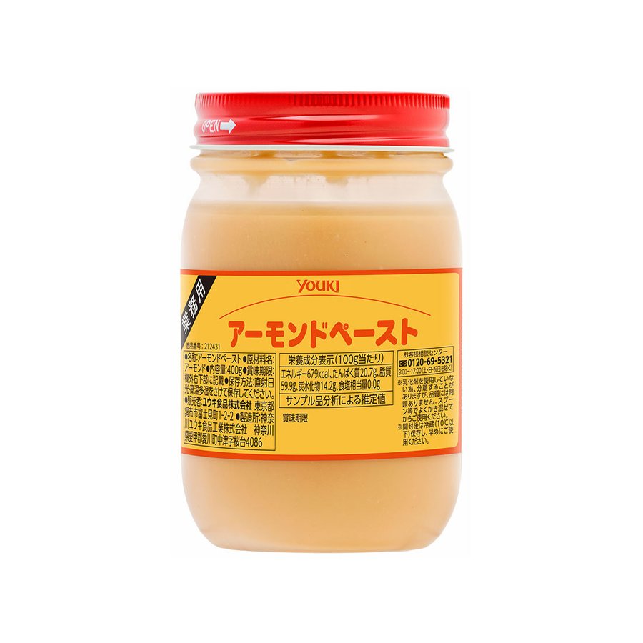 ユウキ食品 アーモンドペースト 400g