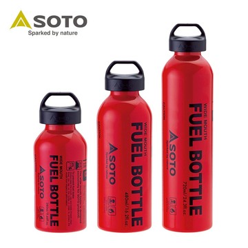 日本SOTO Fuel Bottle 廣口燃料瓶 汽油罐 SOD-703 (S/M/L) 汽油瓶 汽化爐燃料罐 油罐