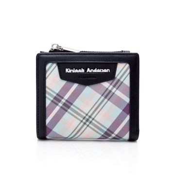 【金安德森】Marian 經典壓扣短夾-夜空藍