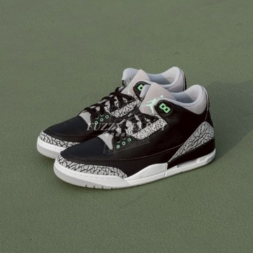 【逢甲FUZZY】Air Jordan 3 Retro Green Glow 爆裂紋 綠光 黑綠 CT8532-031