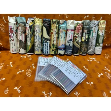 [禾日選香 香彩堂] 試香組 完整盒裝全館熱銷 カヤ浮世繪 花語 白檀 金木犀 木蓮 琥珀香 花香 日本線香